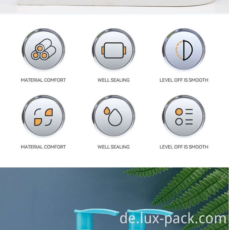 Alle Plastik -Lotion -Pumpen luftless Lotion Pumpenflaschen Lotion Pumpspender